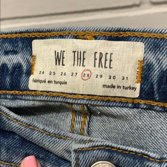 Free People Stella High Waist Raw Hem Skinny Jean - Picture 4 of 7